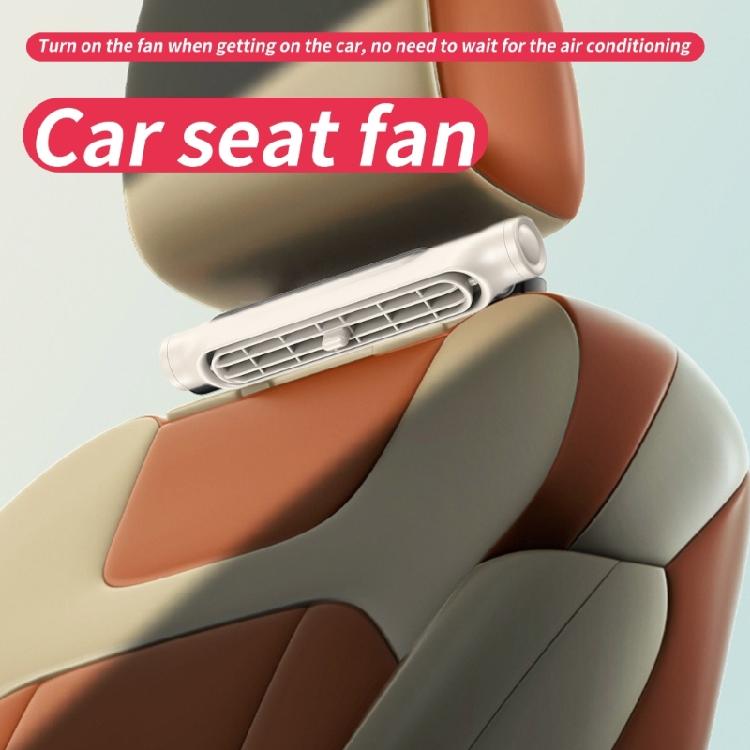 Car Back Quiet Ventilation Fan Cooling Fan for SUV Vehicle 3 Speeds Adjustable Car Headrest Air Fan USB Powered Fan