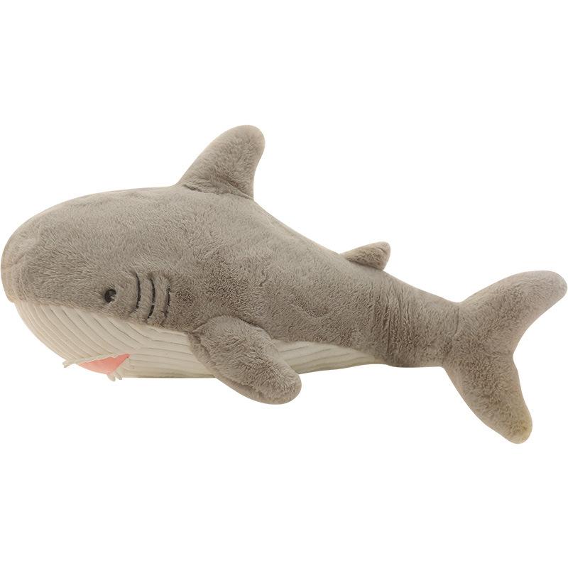 Large Ocean Shark Plush Toy Children Sleeping Long Pillow Whale Toy Birthday Gift Doll