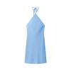 Zab Autumn New Women clothes Western Style French style Hanging Neck Satin Dress