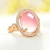Sace Gems Klassisk kobberlegering Zircon Ring Dame Smykker Bryllupsløfte Festgave Åpen