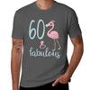 Unisexs 60th Birthday Party Gift For 60 Years Old Fabulous Flamingo Sixty Bday Outfit For Mom Tshirt
