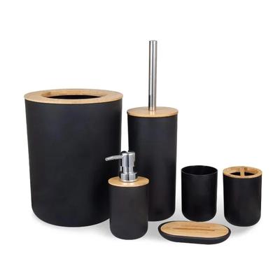 Accesorios de baño, cepillo de dientes, soporte para pasta de dientes, dispensador de jabón líquido, botella con bomba, juego de cepillos de inodoro