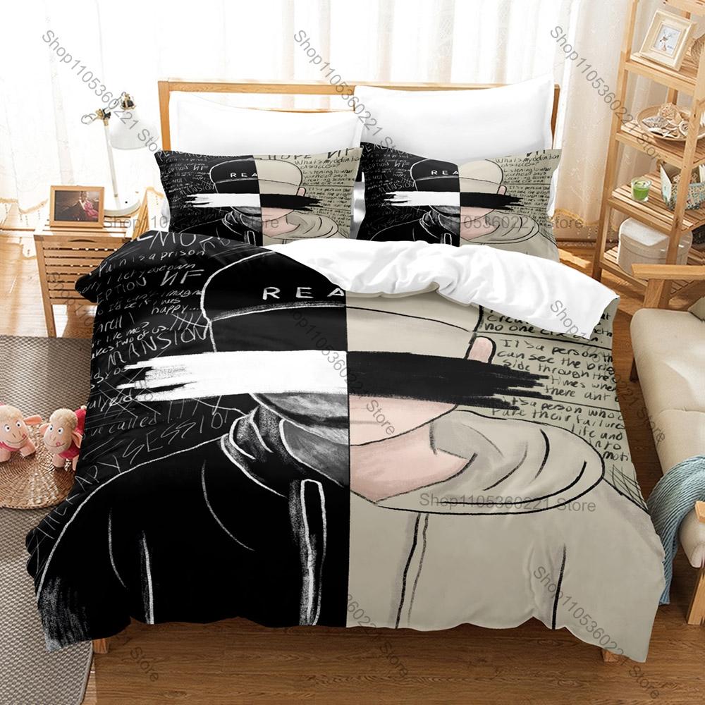 Popular Rapper NF Hope Duvet Cover + 2 Pillowcases, Vivid Album Cover Design Bedding Set All Season Use for Hip Hop Enthusiasts