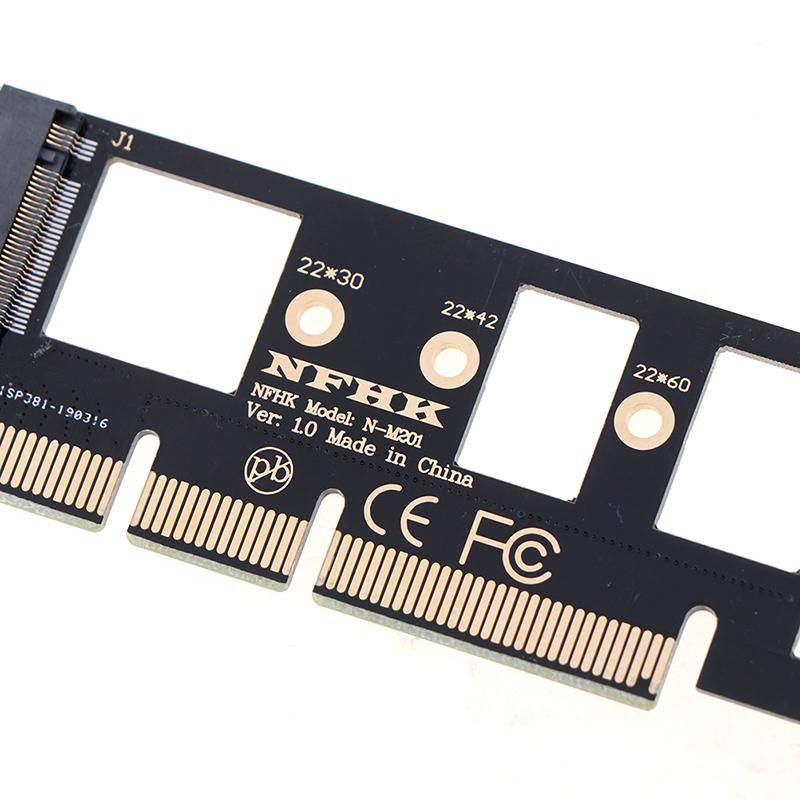 

1*Nvme M.2 Ngff Ssd To Pci-E Pci Express 3.0 16X X4 Adapter Riser Card Converte