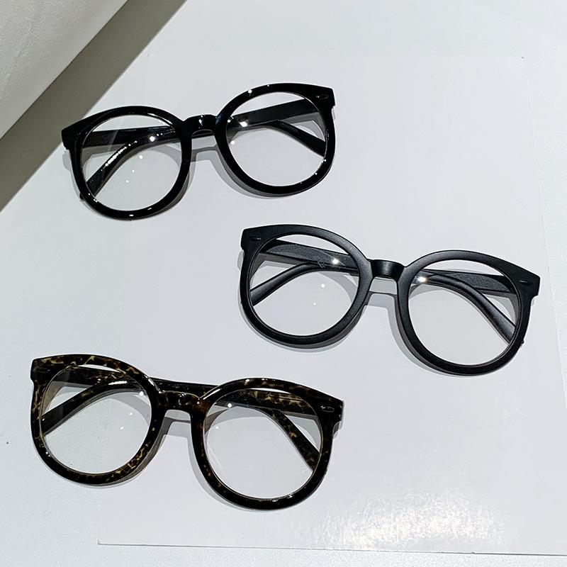 Retro Black Round Presbyopia Glasses Unisex Oversized Anti Blue Light Reading Glasses for Women Far Sight