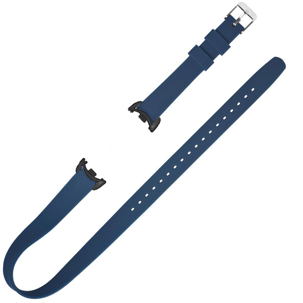 

For Xiaomi Smart Band 9 NFC/9/8 NFC/8/8 NFC Watch Bands Silicone Strap with Metal Connector Navy Blue