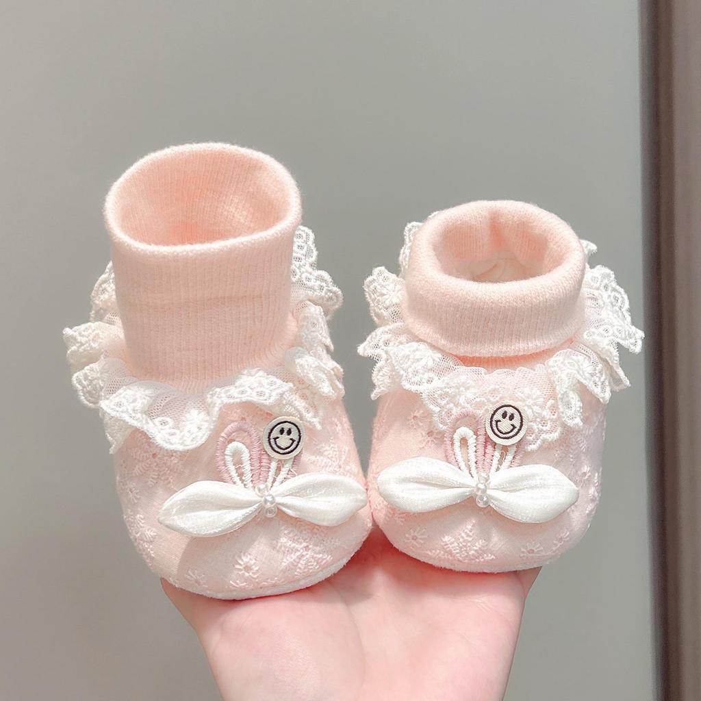 Warm Soft-Soled Princess Baby Shoes for 0-12 Months
