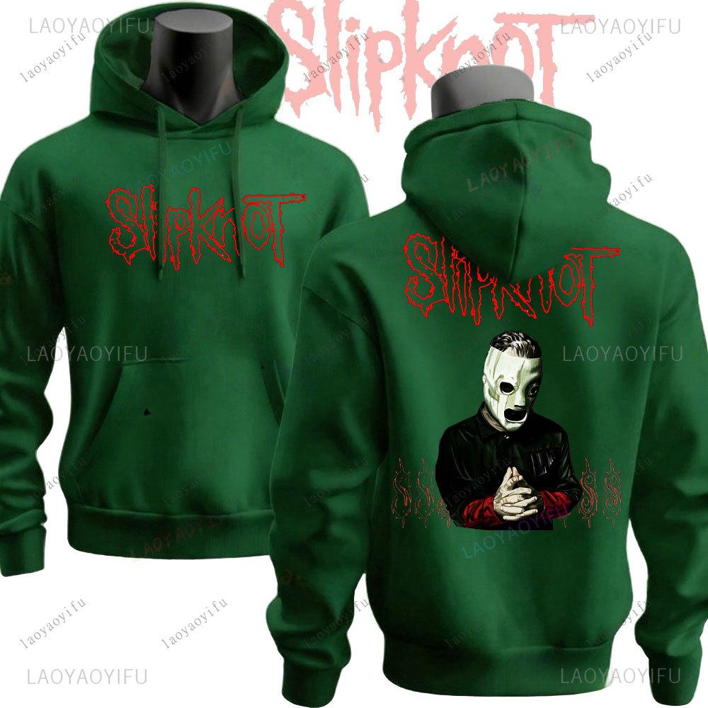 Winter Vintage Slipknots Prepare for Hell Tour Schwarze Hoodies Heavy Metal Rockband Männer Hip Hop Ästhetik Sweatshirt Männer Kleidung