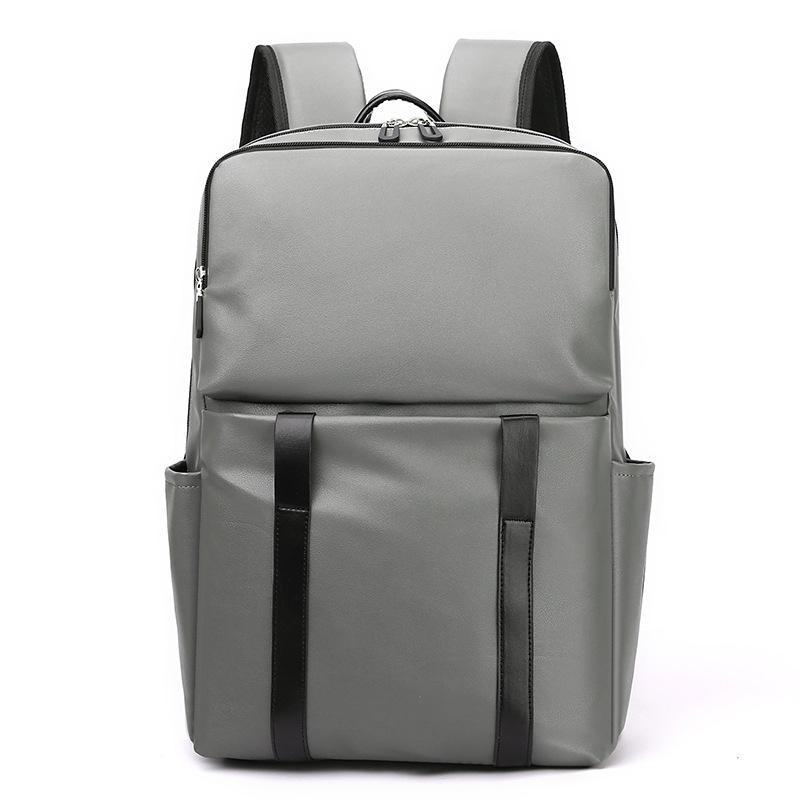 

Мужской модный рюкзак из полиуретана большой вместимости для путешествий и поездок на работу серый