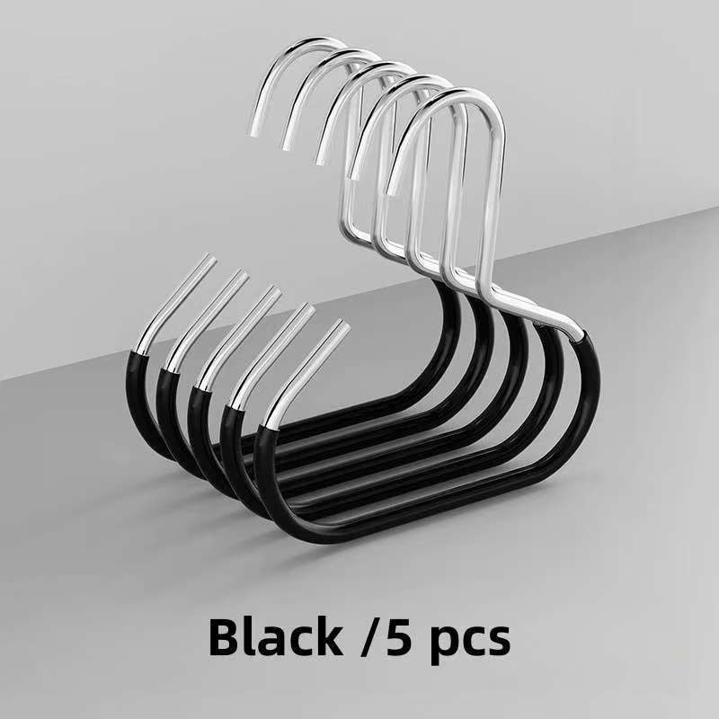 5 Stück Edelstahl Hutaufhänger Organizer, Rutschfeste Runde Ring Kleiderschrankhaken für Hüte, Socken, Schals, Unterwäschebügel für Kleidung