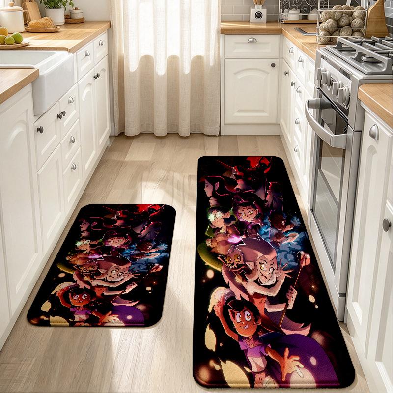 The Owl House Art Print Flannel Kitchen Mat Christmas Soft Area Rug Non Slip Floor Carpet Home Decoration