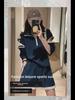 European Spring 2023 Women's Casual Sports Two-Piece Suit with Wide-Leg Shorts