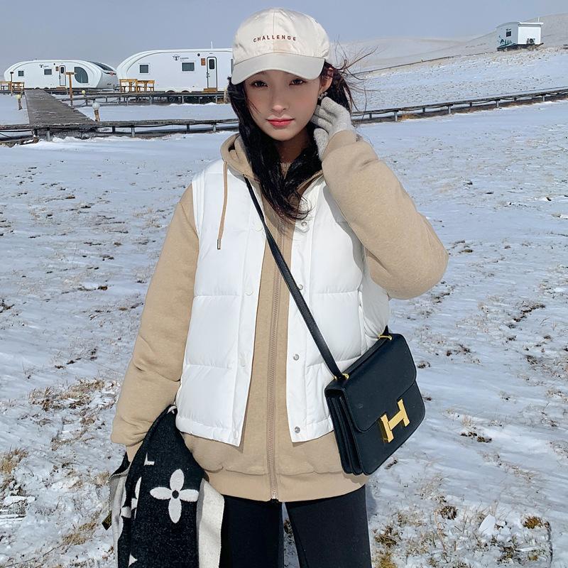 Fake two-piece hooded sweatshirt cotton clothes women's autumn and winter 2025 new vest splicing thickened padded jacket pie overcoming coat