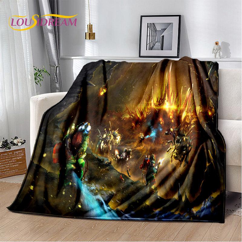 DRG Deep Rock Galactic Game Gamer Soft Plush Blanket,Flannel Blanket Throw Blanket for Living Room Bedroom Bed Sofa Picnic Cover