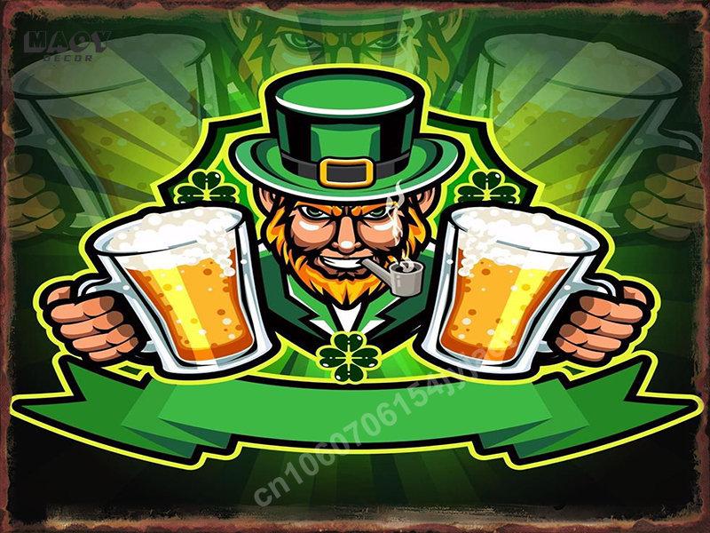 Bier Marke Blechschild Vintage Metallplatte Retro Blech Poster Heim Dekoration Bar Club Man Cave Wanddekor Ästhetische Bilder Mura
