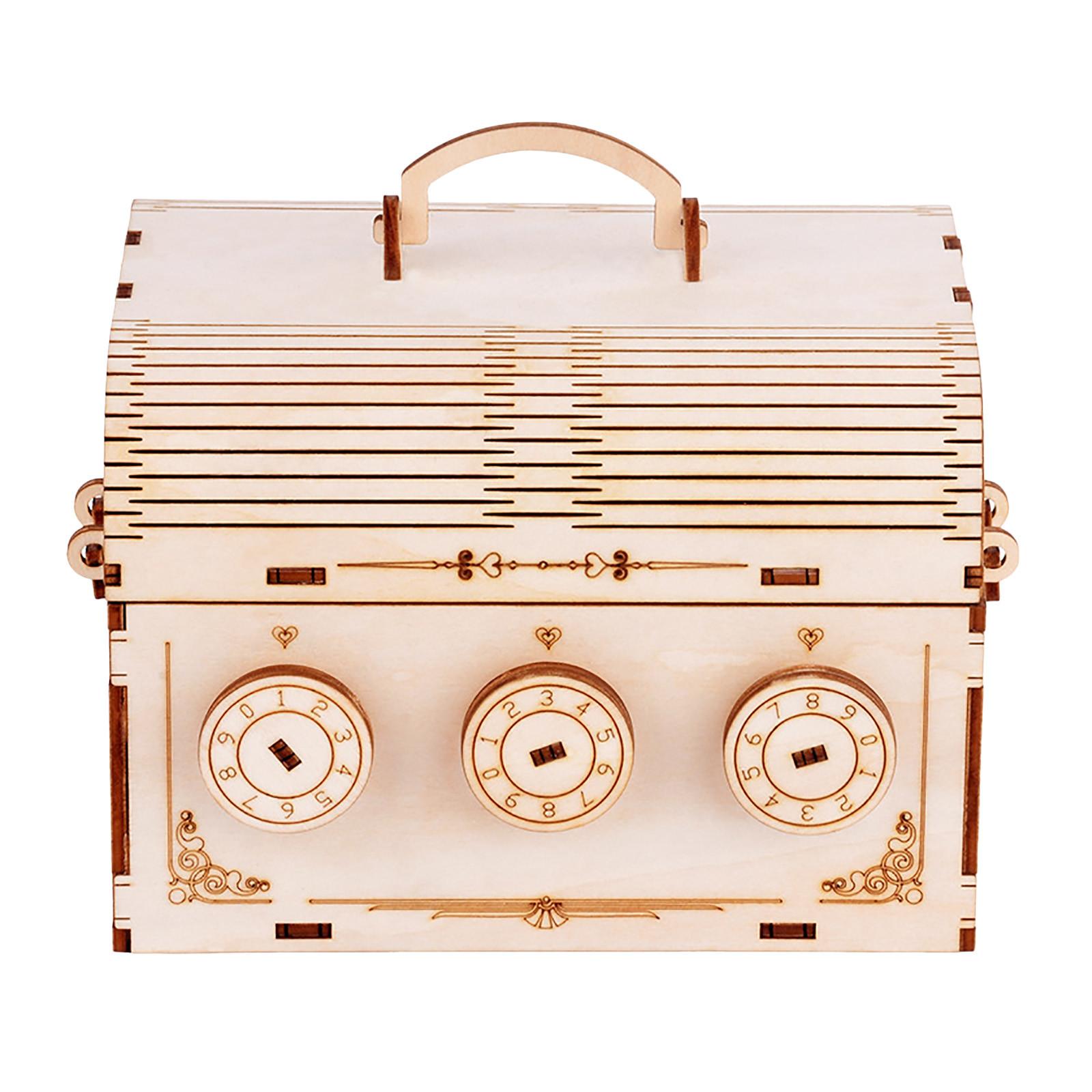 DIY креативная 3D деревянная игра-головоломка в сборе с паролем — фото 8