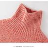 Women's Autumn/Winter High Neck Patterned Cashmere Raglan Sweater