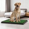 Artificial Grass Dog Pee Pad Fake Turf Pet Potty Pad with Tray Washable 3-Layer Reusable Puppy Training Mat for Indoor Outdoor Use Small Medium Dogs