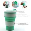 350ml Portable Silicone Collapsible Cup with Lid - High Temp Resistant & Anti-Scald Coffee Mug