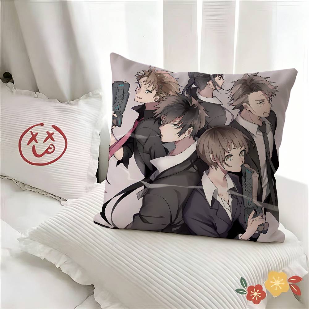 pc Anime PsychoPass Pillow Case Fashion Square Pillowcase Bedroom Sofa Room Ins Decoration Leisure