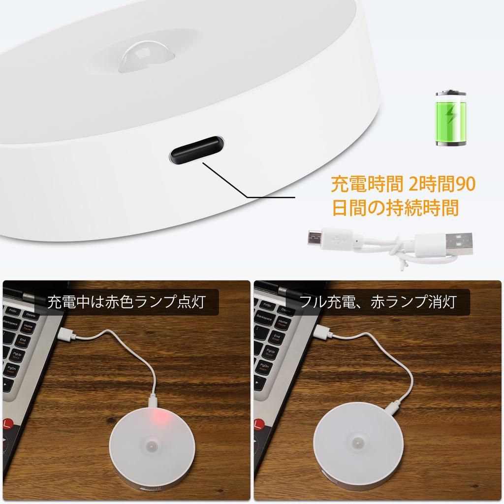 Electight Motion Sensor Indoor 8 Light Daylight Night 3 Lighting Magnetic Power Outage 6000K Light, Rechargeable, LEDs, Sensor, White, Light, Modes,