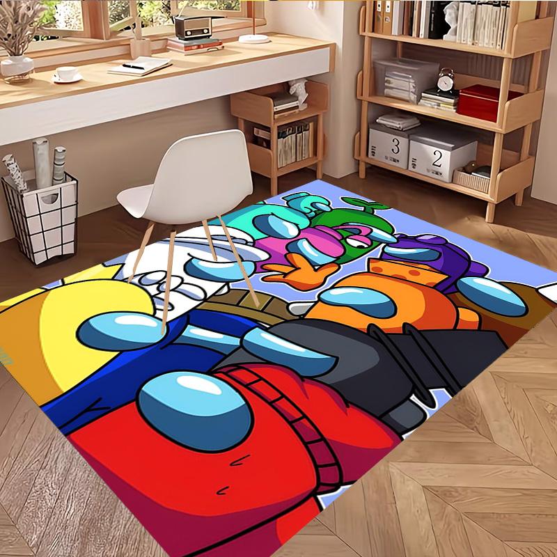 Among Us Print Rug, Washable Floor Carpet, For Entryway Dorm Laundry Room Office Study, Home Decor Birthday Christmas Gift