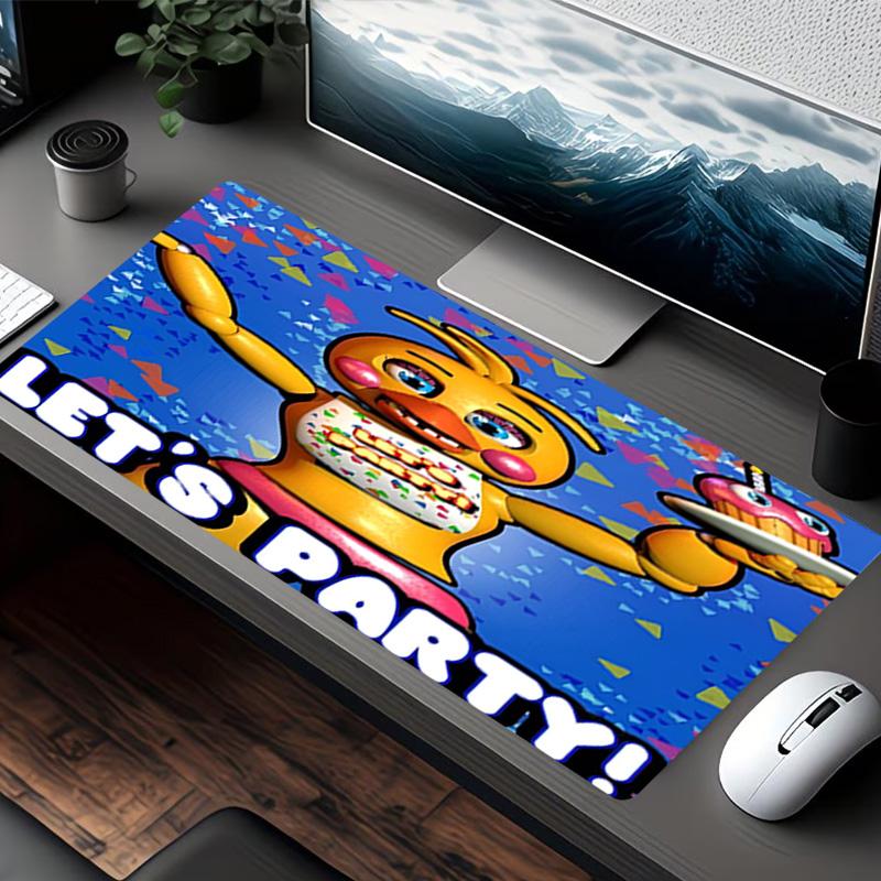 Five Nights at Freddy's Print Musemåtte, til Tastaturmåtte Bærbar PC Måtte til Kontor Hjemmebrug, Skrivebordsdekoration, Perfekt Fødselsdagsgave til Gamere
