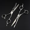 6.0" Personalized Hairdressing Scissors: Straight, Bangs, Serrated, Thinning Scissors for Barbers