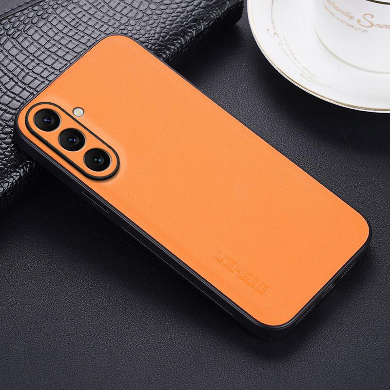 Carbon Fiber PU Leather Shockproof Cover For Samsung Galaxy A56 A36 4G 5G Anti-Shock Soft Phone Protection Case Bumper Shell