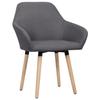 Maison Exclusive - Chaises à manger lot de 2 gris foncé tissu