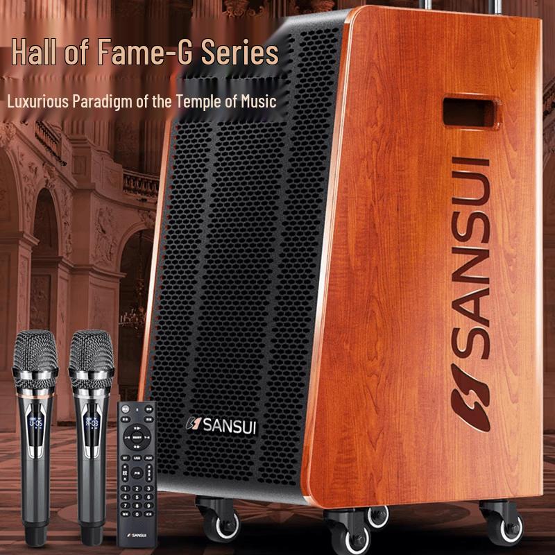 SANSUI G10 Portable Outdoor Karaoke Speaker with Microphone (CN version)