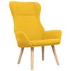 Recliner Chair with Ottoman Mustard Yellow Fabric