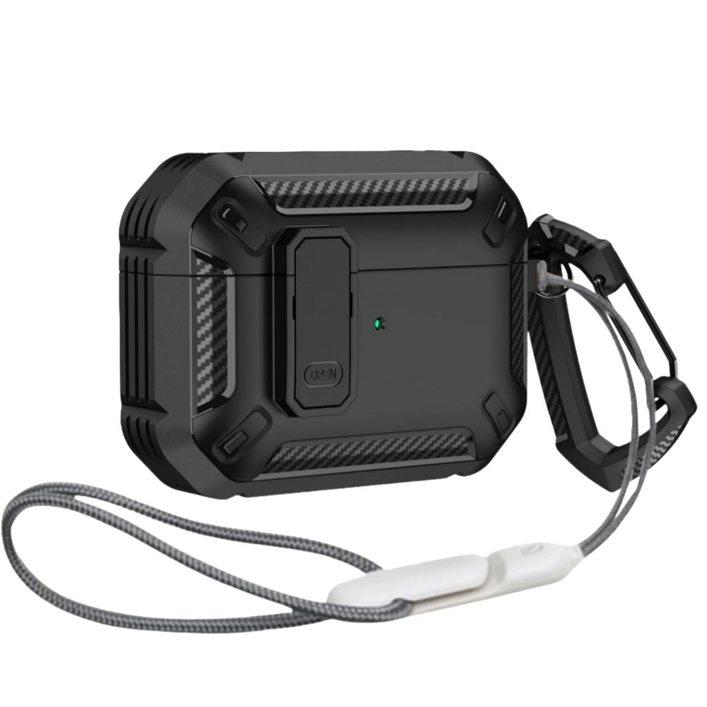 for AirPods Pro 3 Case Secure Lock Case Cover with Lanyard&Keychain Powerful Drop Protection For Airpods Pro 3rd Generation Case