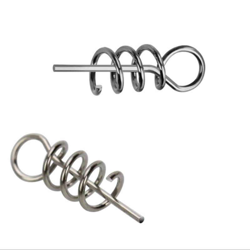 Anti-Snag Soft Bait Spring Swivel Hook for Fishing