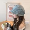 Sweet Japanese-style Forward Bere Hat Showing Face Little Painter Hat Casual Versatile Baseball Cap Washing Cowboy Fisherman Trend