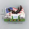 America Fridge Magnetic Stickers Washington D.C. Tourist Souvenirs Fridge Magnets Home Decor Wedding Gifts Photo Wall Stickers