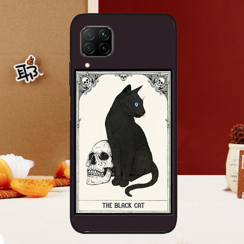 

Black Cat Skull Goth Witch For Huawei Nova 12i 3i 7i 8i 11i 9 10 SE Y60 Y61 Y70 Y72 Y73 Y90 Y91 P20 P30 P40 Lite Case Huawei Nova 7i