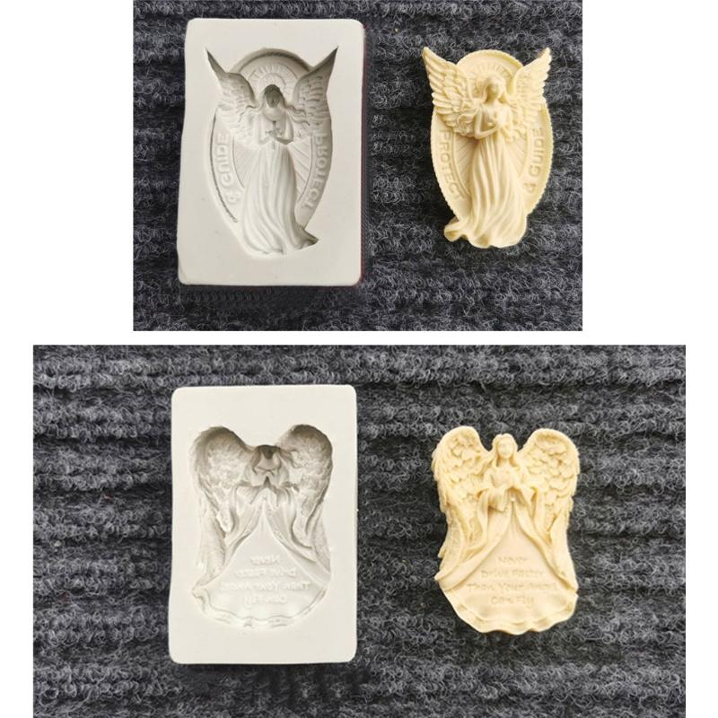 Angel Fairy Resin Epoxy Mold Jewelry Pendant Crystal Casting Making Silicone Mold for DIY Craft Tool Cake Decor Mold