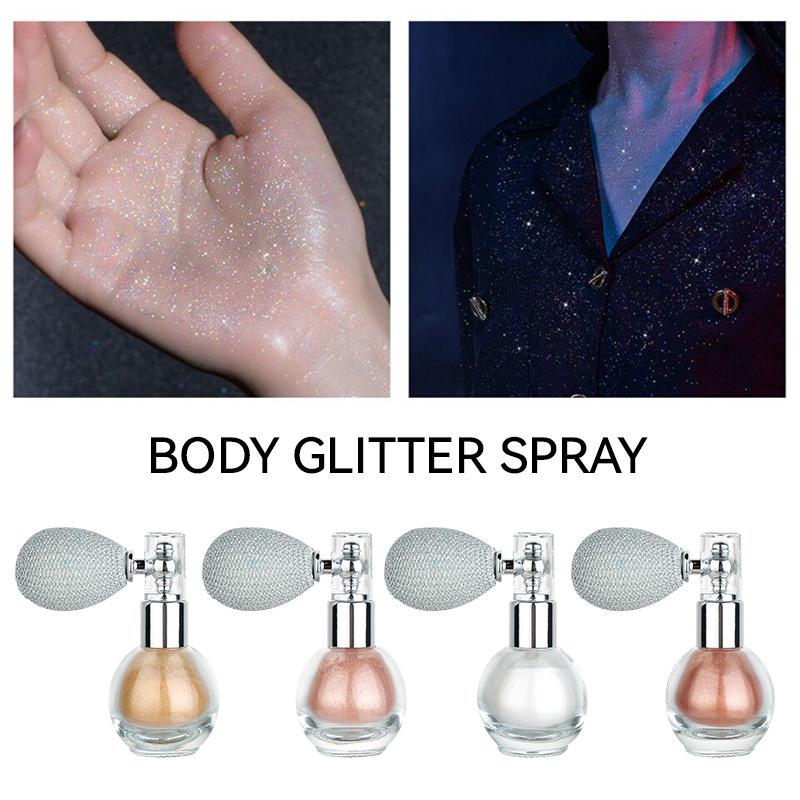 Cross-Border Shimmer: Glitter Spray Highlighter Powder for Body
