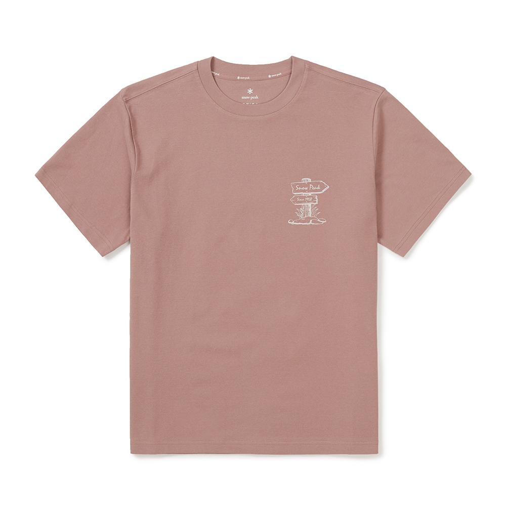 [Snowpeak] Sorona Camper Short Sleeve T-shirt Deep Pink (S25MMFTS06)