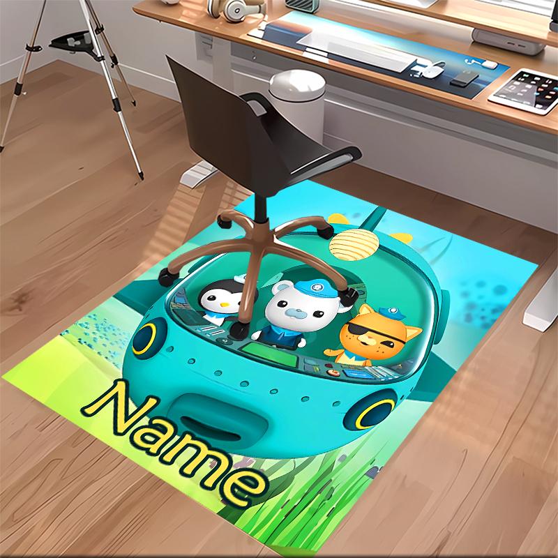 Custom personalization Octonauts Print Area Rug - Soft, Washable Non-Slip Indoor Mat,Living Room,Home&Office Decorative Rug