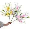 Yousheng Artificial Easter Bunny Picks Spring Floral Tree Branches with Easter Eggs Fake Twig Stems for Flower Arrangement Table Centerpiece Home Vase