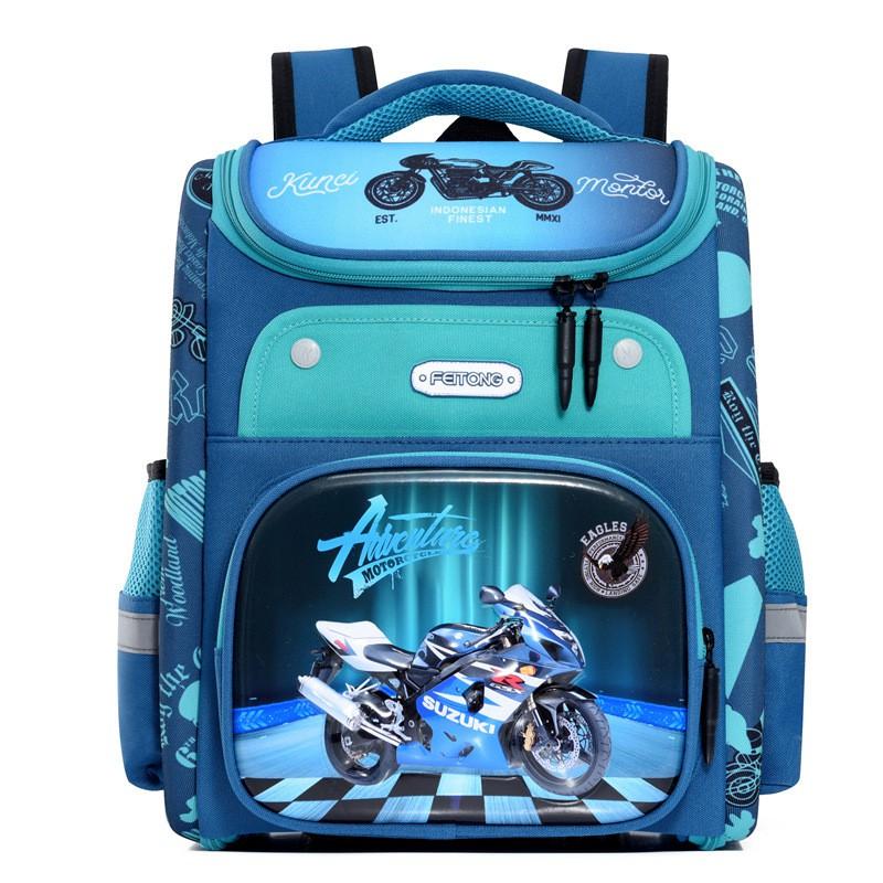 Zaino Scolastico per Bambini Età 4-8 Guscio Duro in PC Borsa a Spalla Doppia con Stampa di Animali Impermeabile Ergonomico Spallacci Curvi