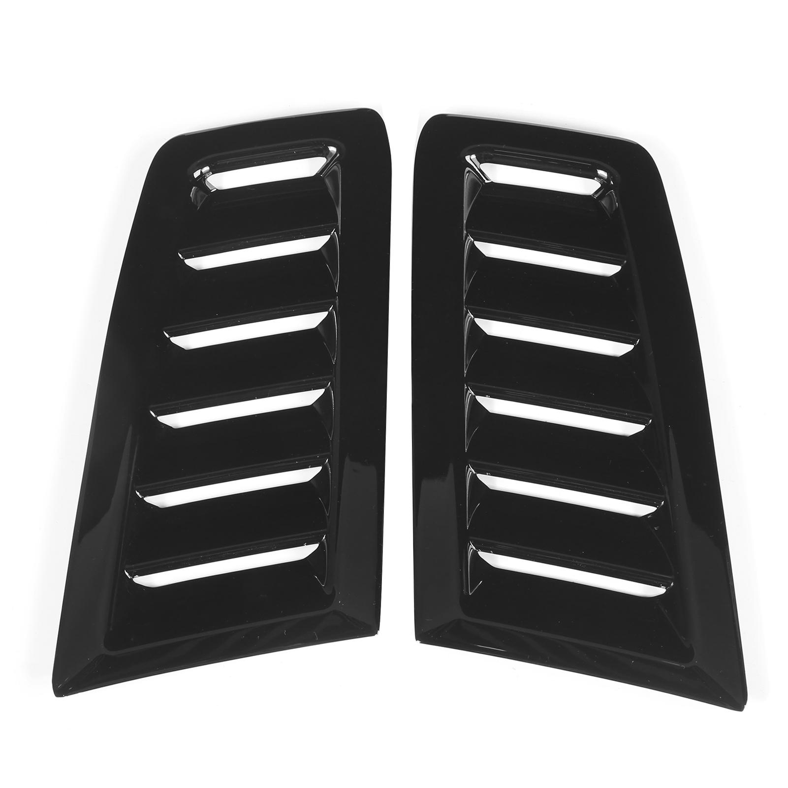 

Pair of Front Bonnet Vents Hood Air Outlet Replacement for Focus RS MK2 Style UniversalGlossy Black