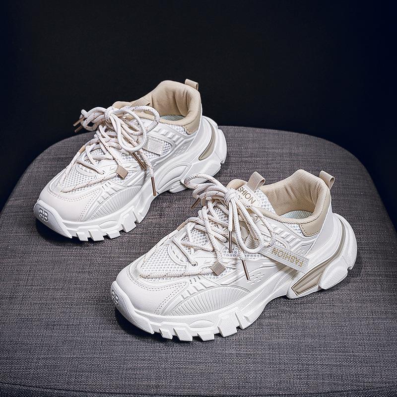 Autumn new breathable thick sole heightening sneakers casual dad shoes