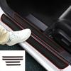 Universal PVC Door Sill Guard 4pcs - Durable Anti-Scratch Trim Protectors, Easy Install Car Decor Accessories