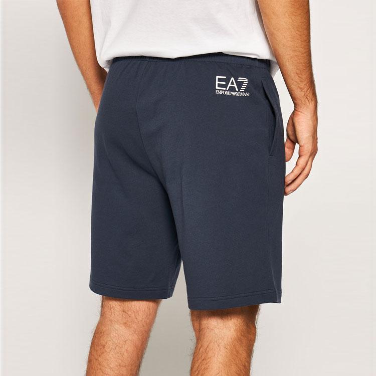 Emporio Armani EA7 Letter Print Casual Shorts Men Shorts Navy-Blue 3HPS57-PJ05Z-1554