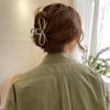 Large Metal Bow Hairpin for Women - High-Grade Shark Clip