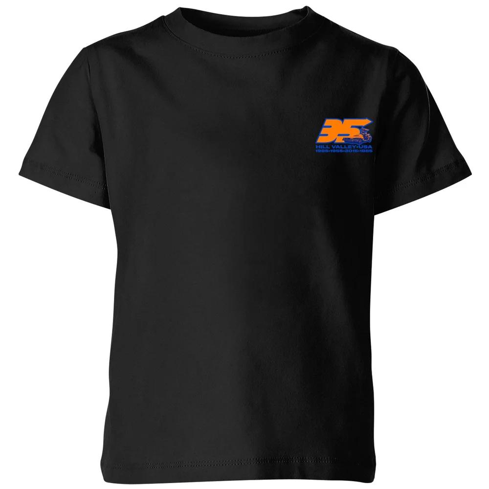

Back To The Future 35 Hill Valley Front Kids T-Shirt - Black - 3-4 Years 120
