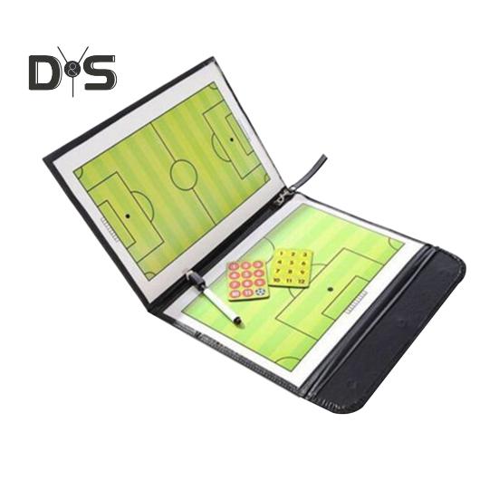 

Футбольная доска, магнитный тренерский планшет, складная стратегическая доска для тренеров с маркерами, чехол из искусственной кожи для тренировок и игровых дней Football